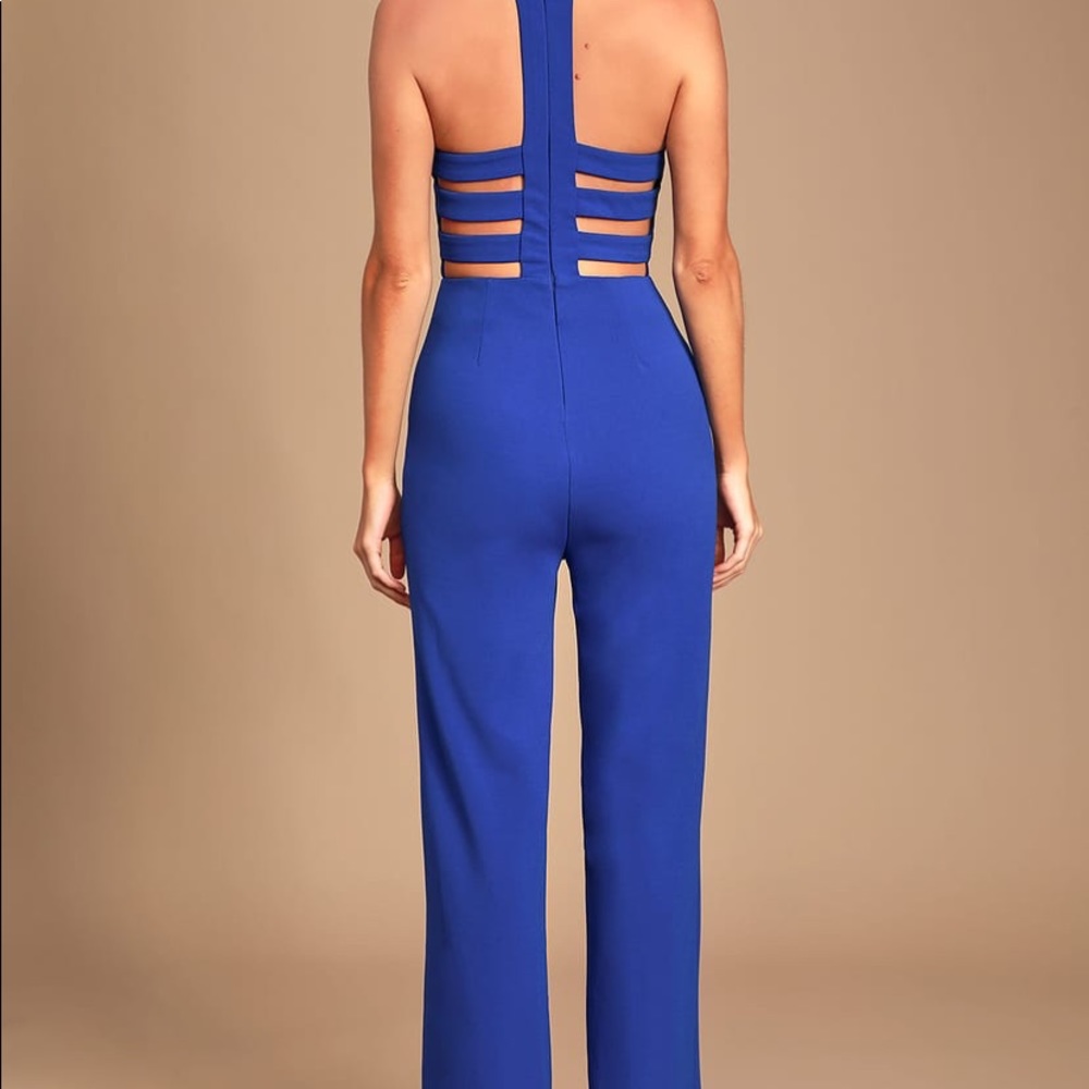 LULU’S | Royal Blue Jumpsuit - Picture 3 of 6
